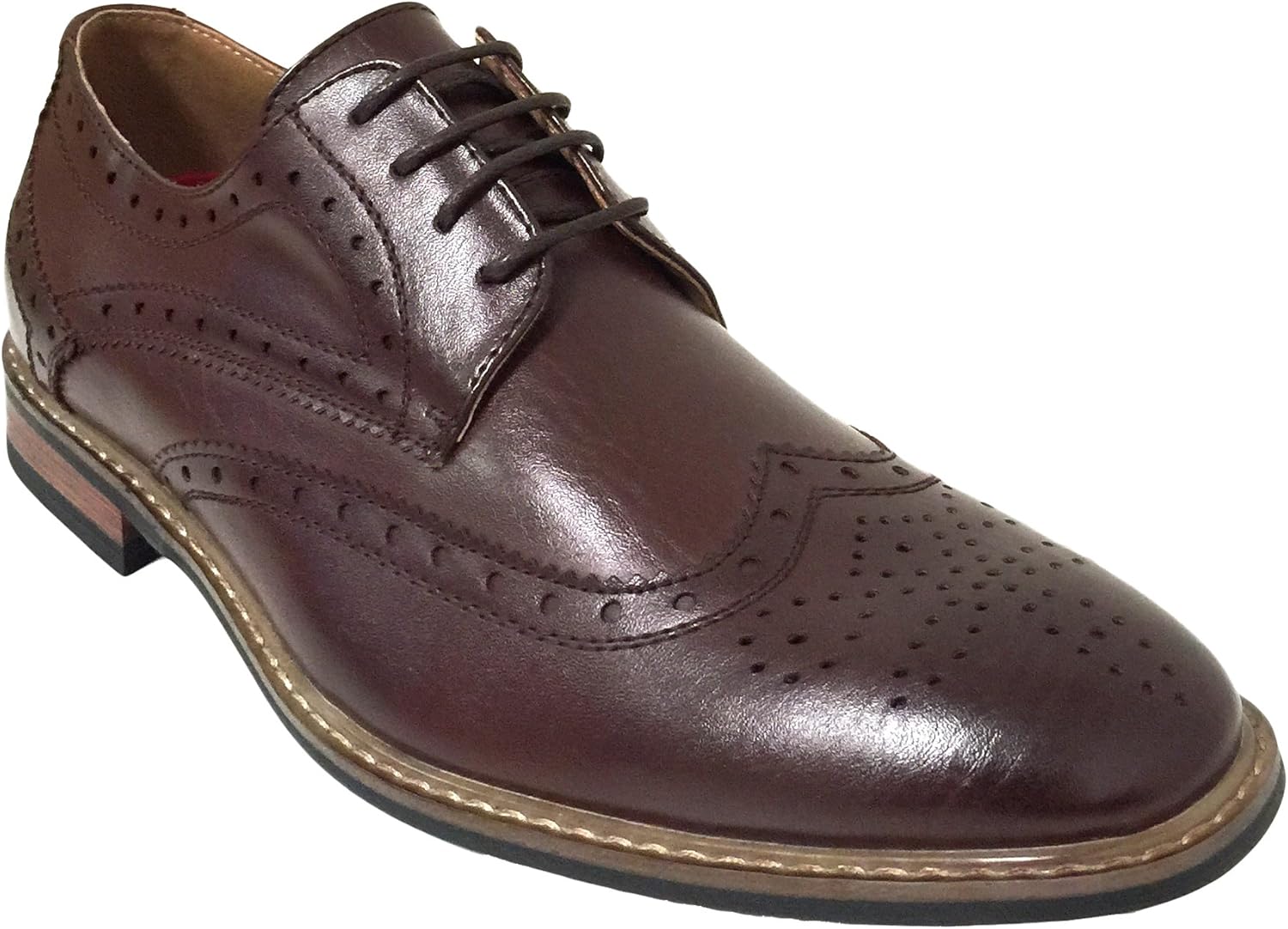 

Мужские оксфорды BC2D, классические с крыльями, на шнуровке, с кожаной подкладкой, повседневные броги, модные туфли, черные, коричневые G4U-Parrazo