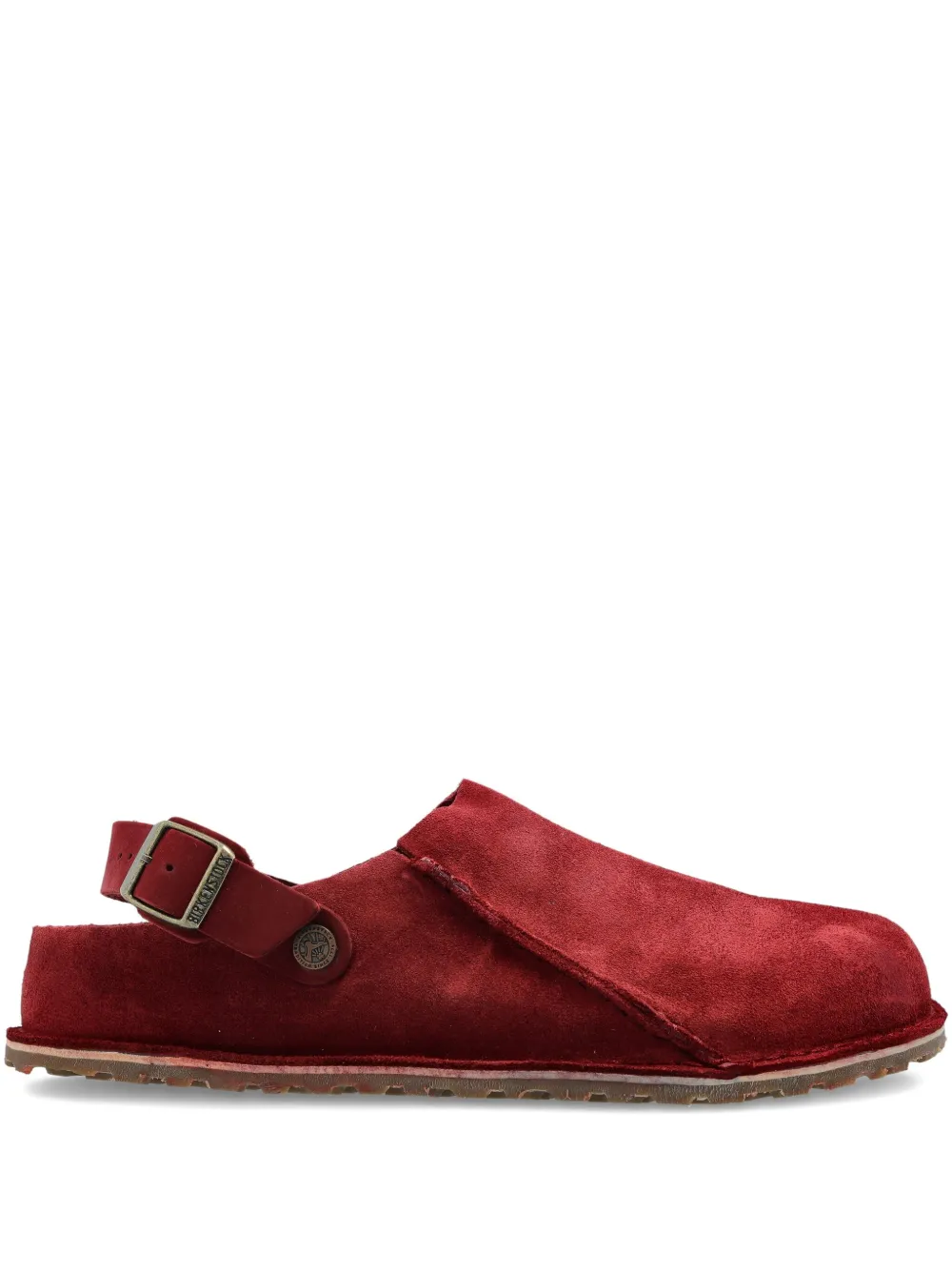 Премиальные мюли Lutry из замши BIRKENSTOCK, красный