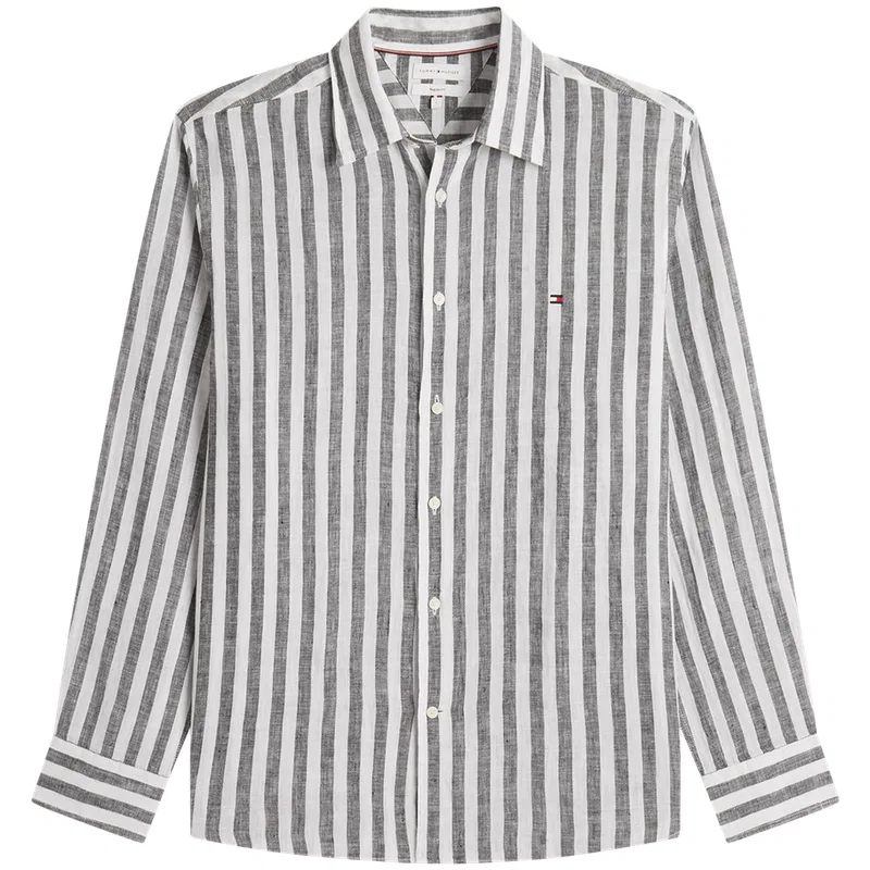 Рубашка с полосками Tommy Hilfiger мужская серая