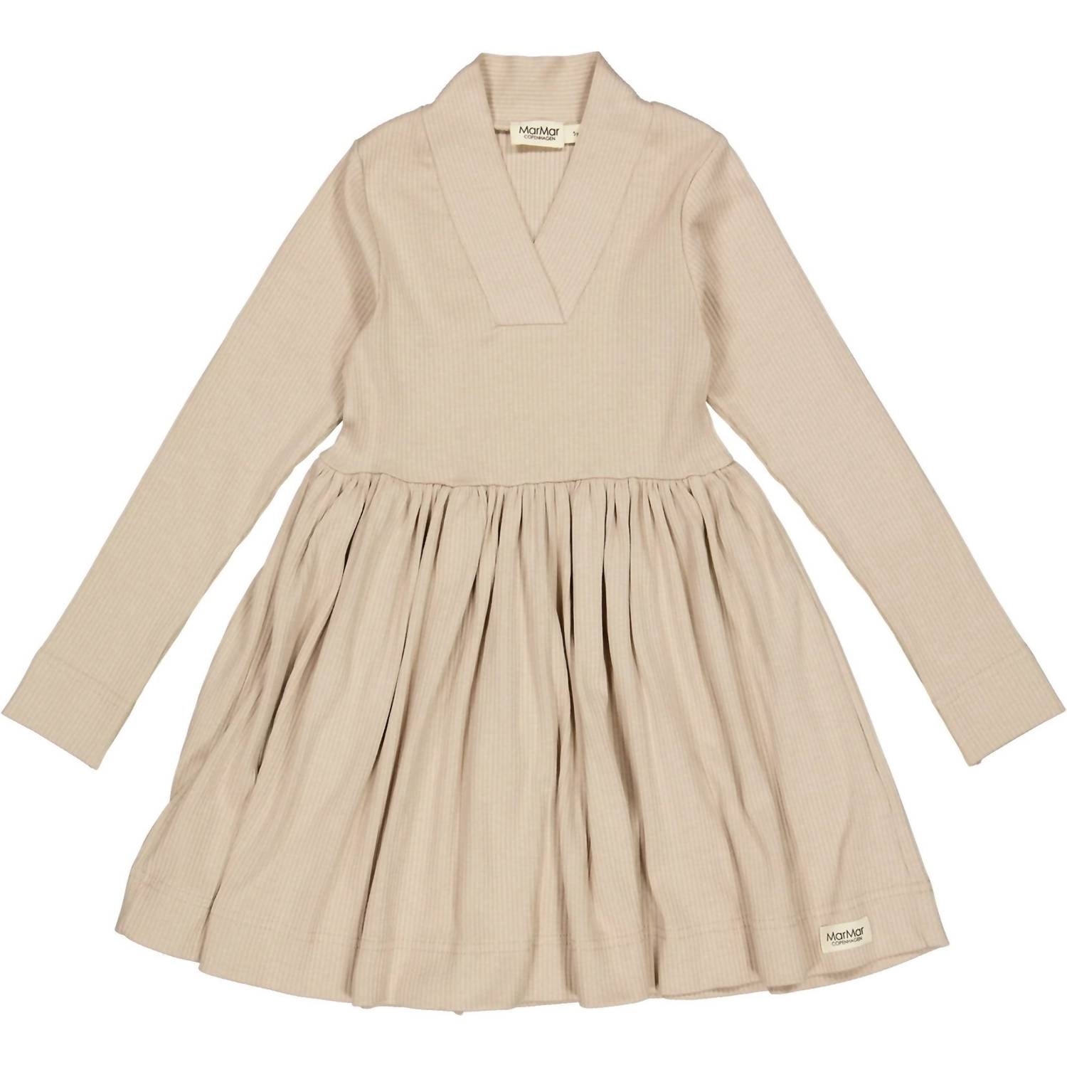 

Детское платье с длинными рукавами и рубчиком из альпаки MarMar Copenhagen, Alpaca