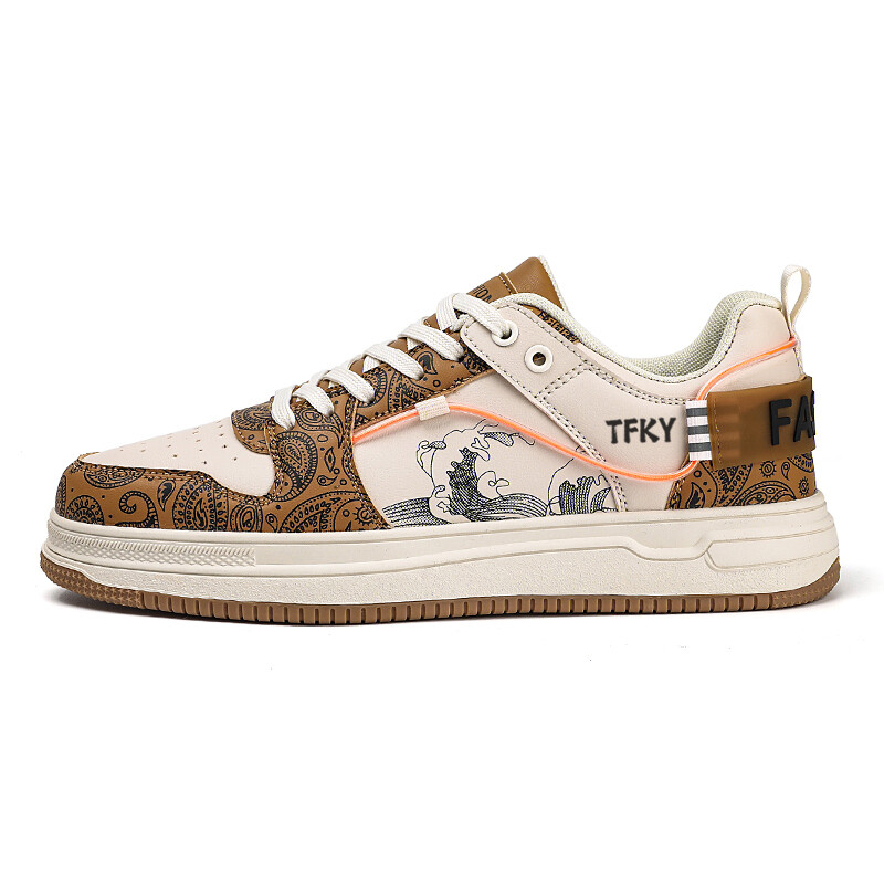 

Кроссовки TFKY Skateboarding Shoes Men Low-top, белый/синий
