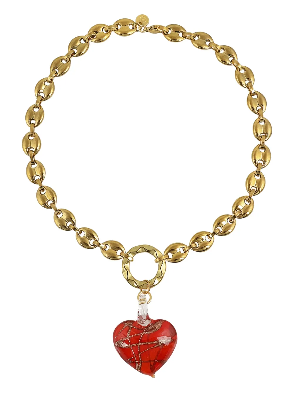 

Ожерелье "Сердце из стекла" Mayol, золотистый