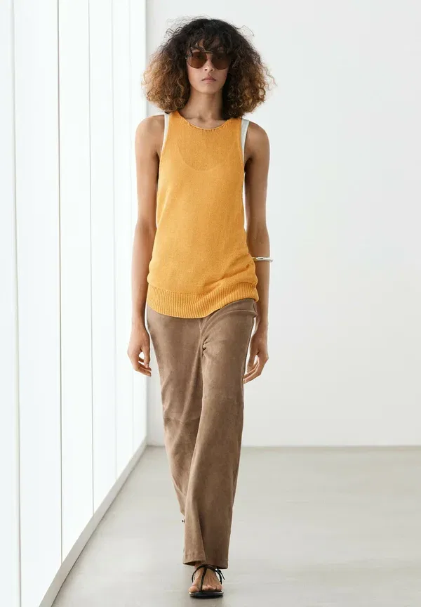 Топ Massimo Dutti, желтый — фото 4