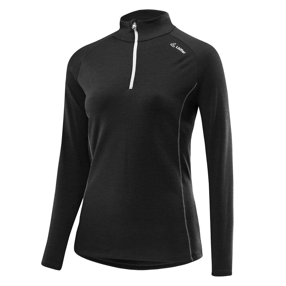 

Футболка с длинным рукавом Loeffler Transtex Merino Half Zip, черный