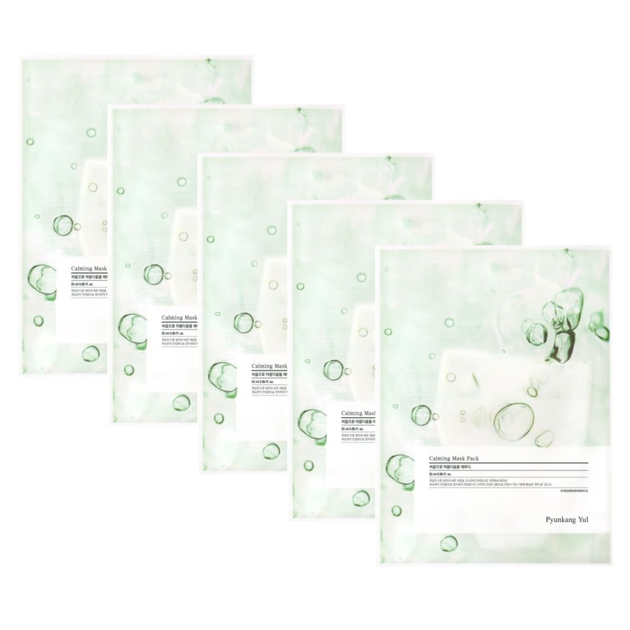 

Pyunkang Yul Calming Mask 5 x 25 мл - Успокаивающая и увлажняющая тканевая маска, набор из 5 шт.