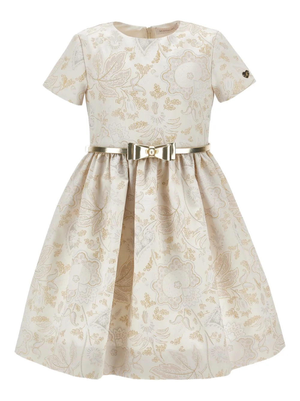 

Платье с цветочным принтом Monnalisa, нейтральный