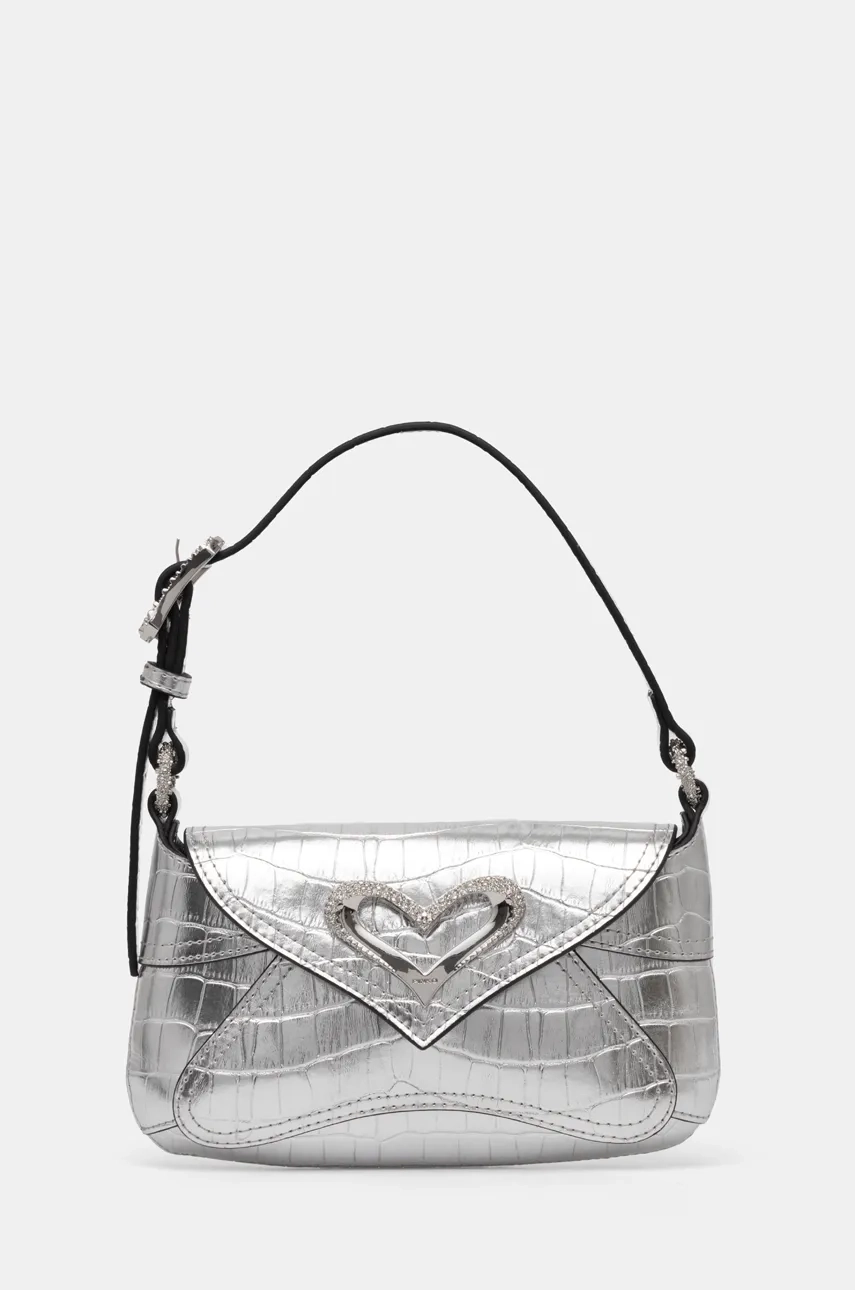 

Кожаная сумочка Pinko, серебряный