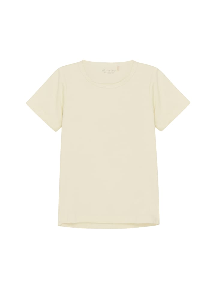 

Футболка Minymo T-Shirt MIBlouse SS 5214 lässiges alltags T-Shirt, белый