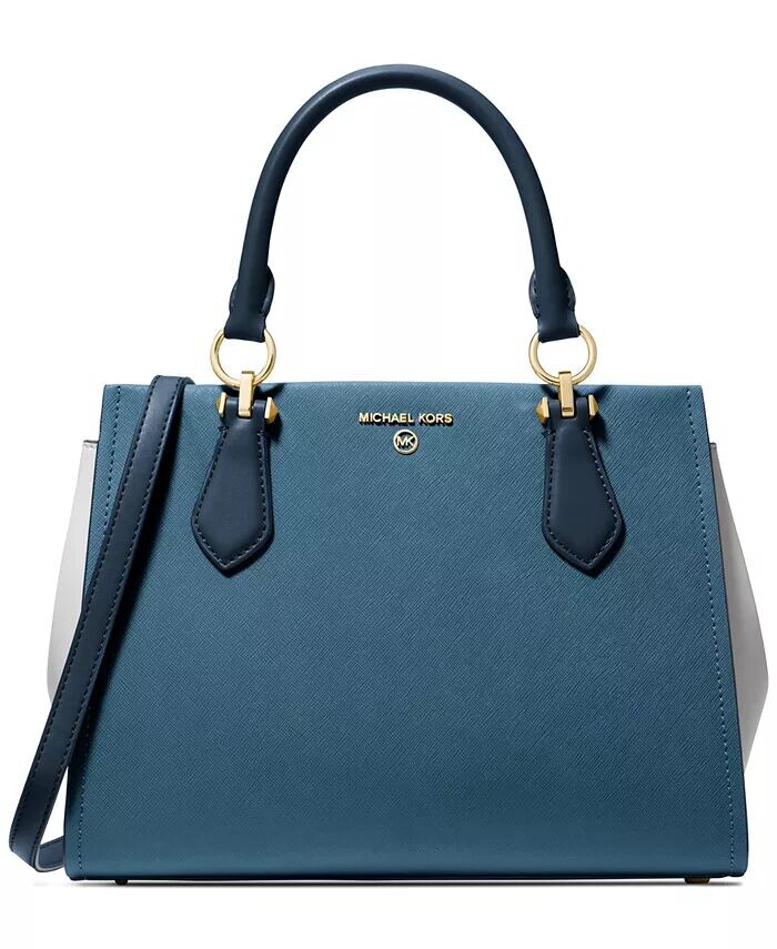 

Кожаная сумка Мэрилин среднего размера Michael Kors, синий