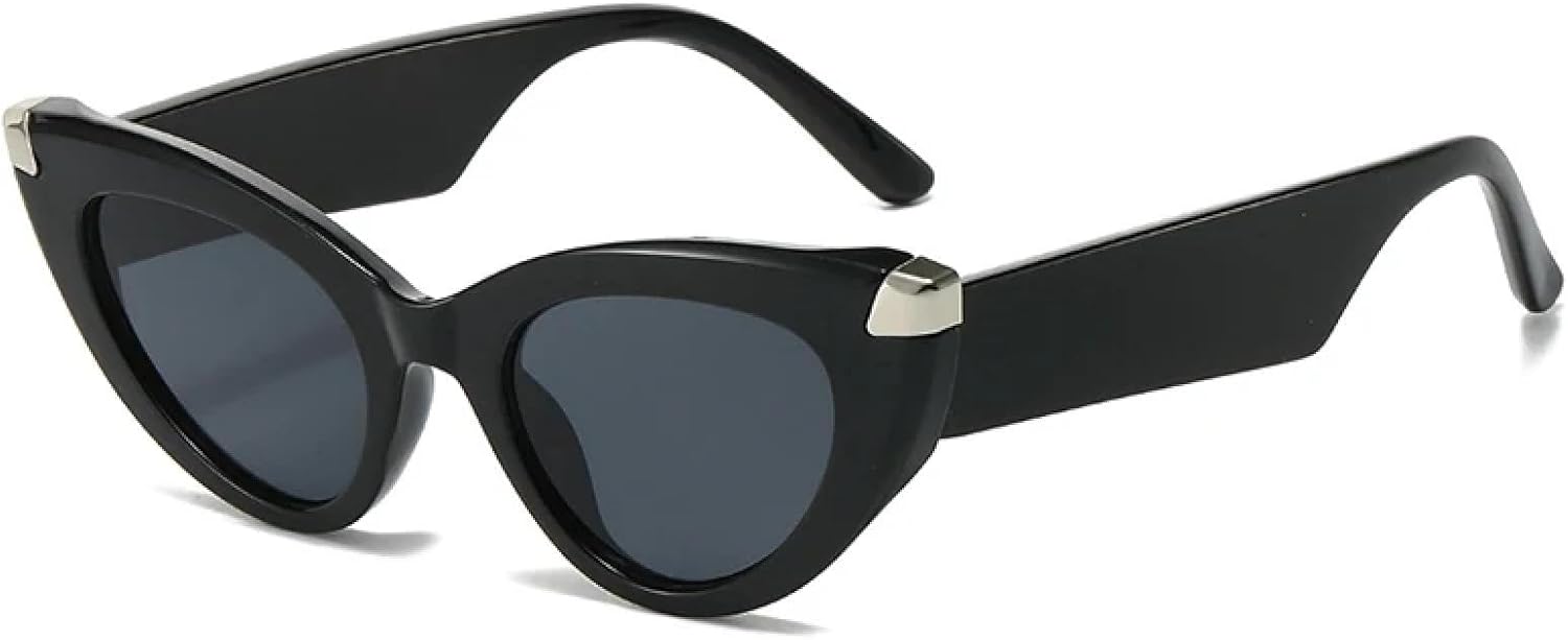 

Модные солнцезащитные очки «кошачий глаз» для женщин и мужчин, роскошные черные солнцезащитные очки для активного отдыха и вождения, защита от УФ-излучения UV400 TKKTLLT, C1