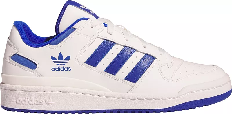 

Мужские низкие классические кроссовки Adidas Forum Low, белый/синий