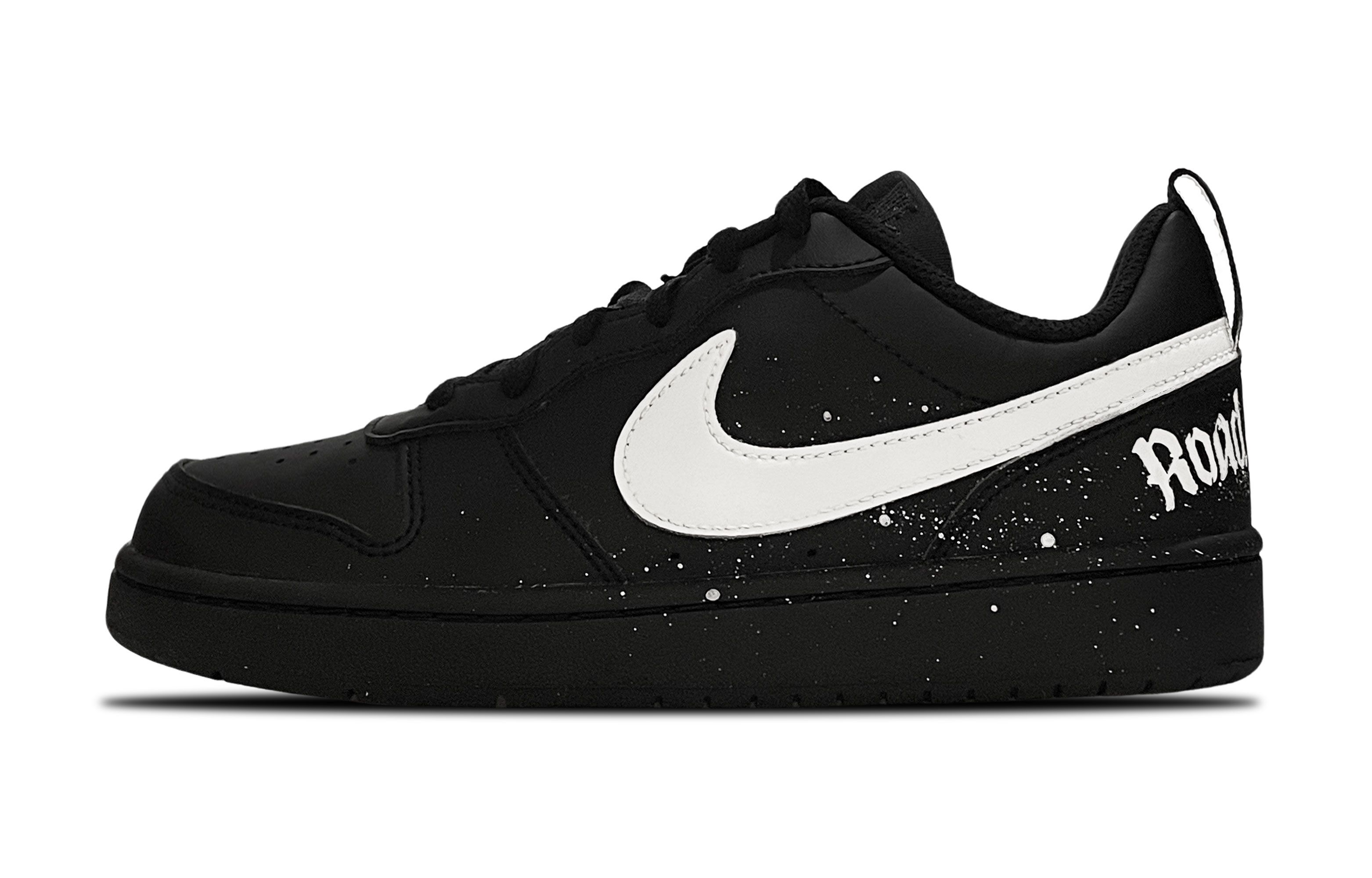

Nike Кроссовки для скейтбординга Court Borough Low Top черно-белые подростковые