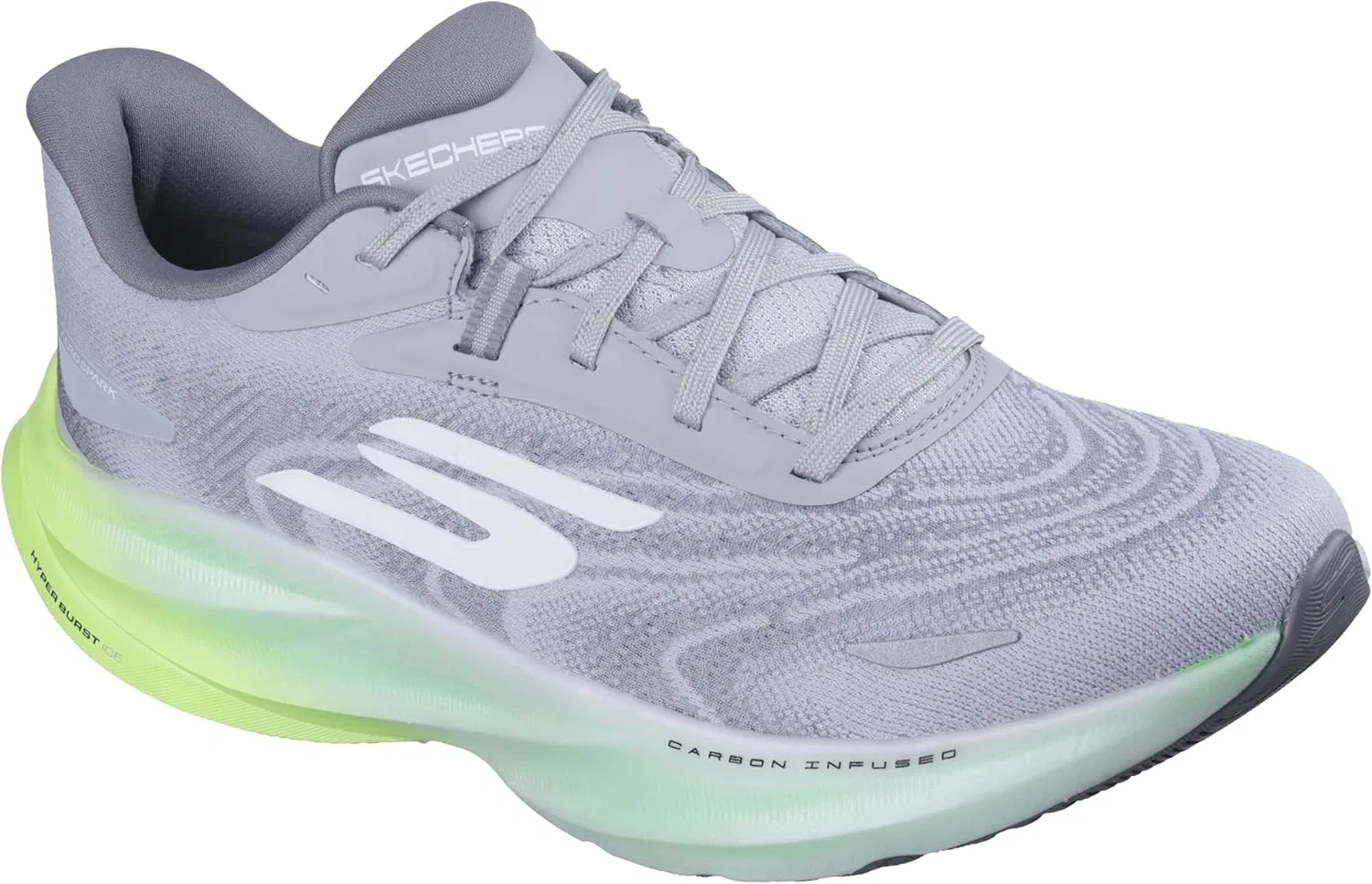 Мужские кроссовки Skechers Go Run Ride 12, Grey Lime — фото 4