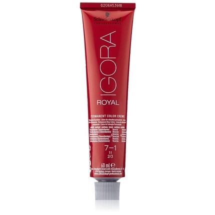 

Schwarzkopf IGORA Royal Premium Краска для волос 7-1 Средний Пепельный Блондин 60мл