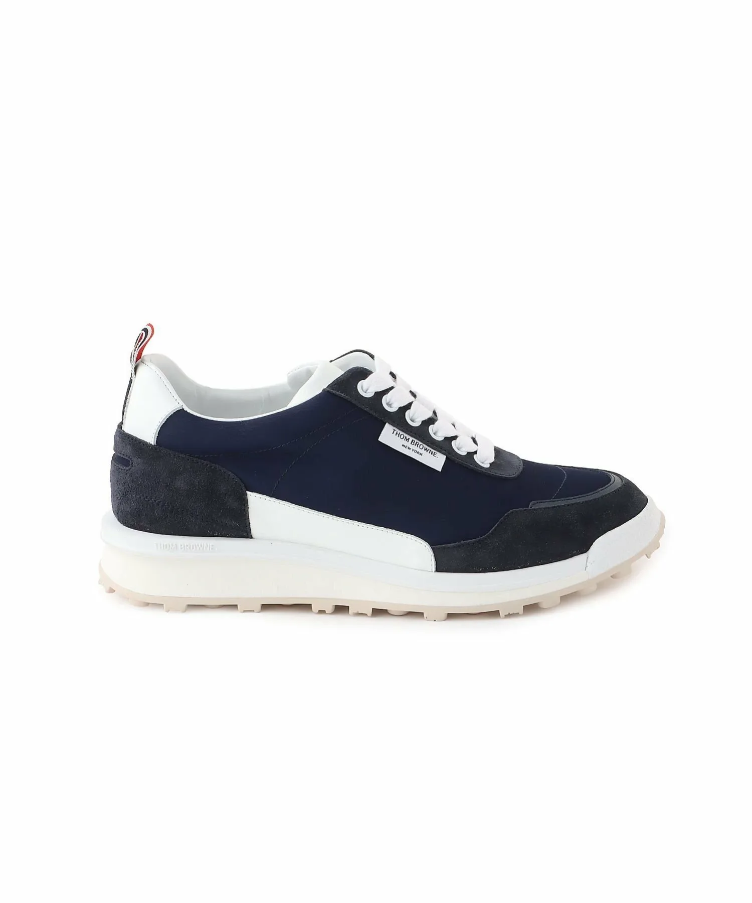 Кроссовки Тренер-выпускник в нейлоновой обуви DoubleTech Thom Browne, BLUE