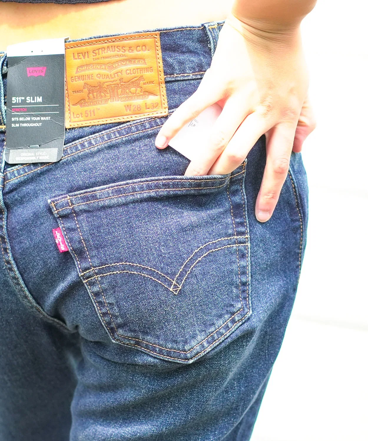 Джинсы LEVI'S 511 Slim Fit Straight, синие