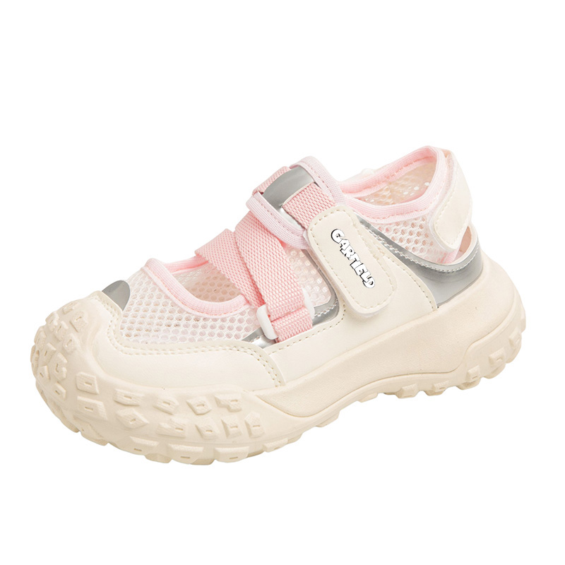 

Детские сандалии с низким верхом, устойчивые к истиранию, дышащие и бесшумные. Для детей от 3 до 7 лет. JIAFEIMAO, розовый