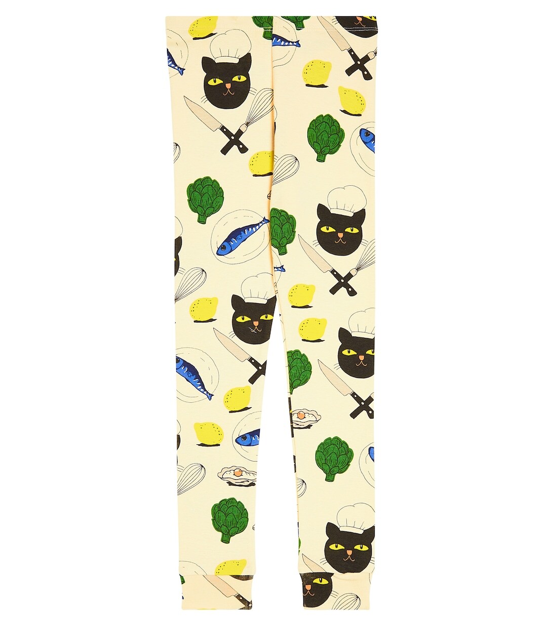 

Хлопковые леггинсы chef cat Mini Rodini, мультиколор