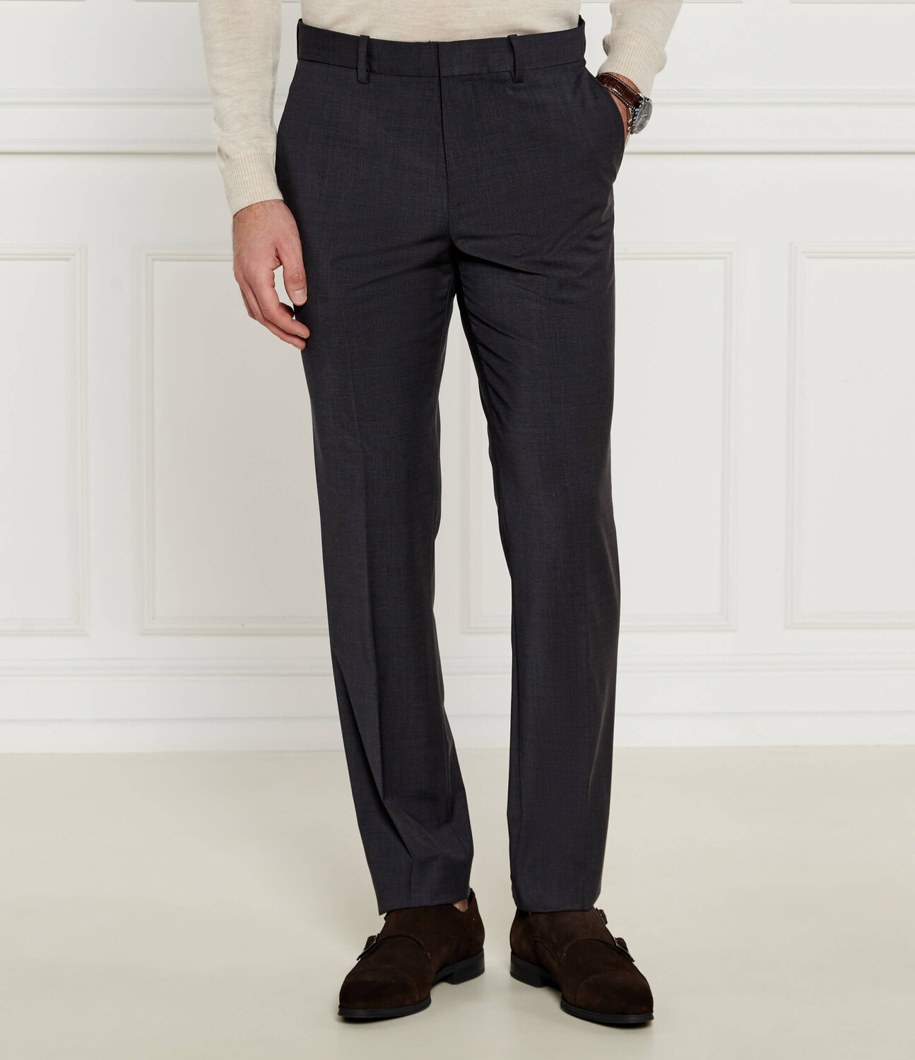 

Брюки Calvin Klein Slim Fit, цвет grafite