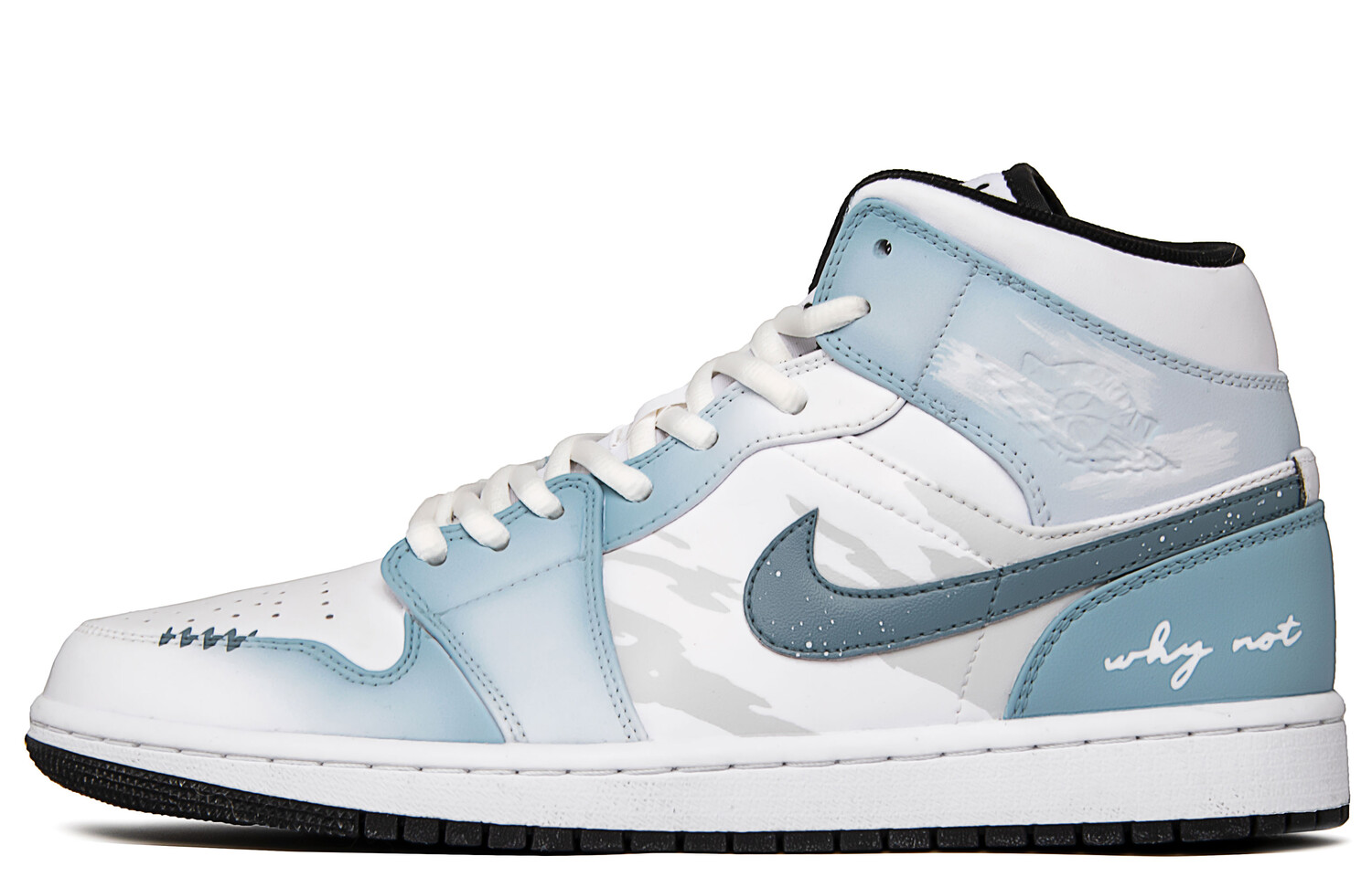 

Баскетбольные кроссовки Air 1 Vintage Men Mid-Top Blue/White Jordan, Белый, Баскетбольные кроссовки Air 1 Vintage Men Mid-Top Blue/White Jordan