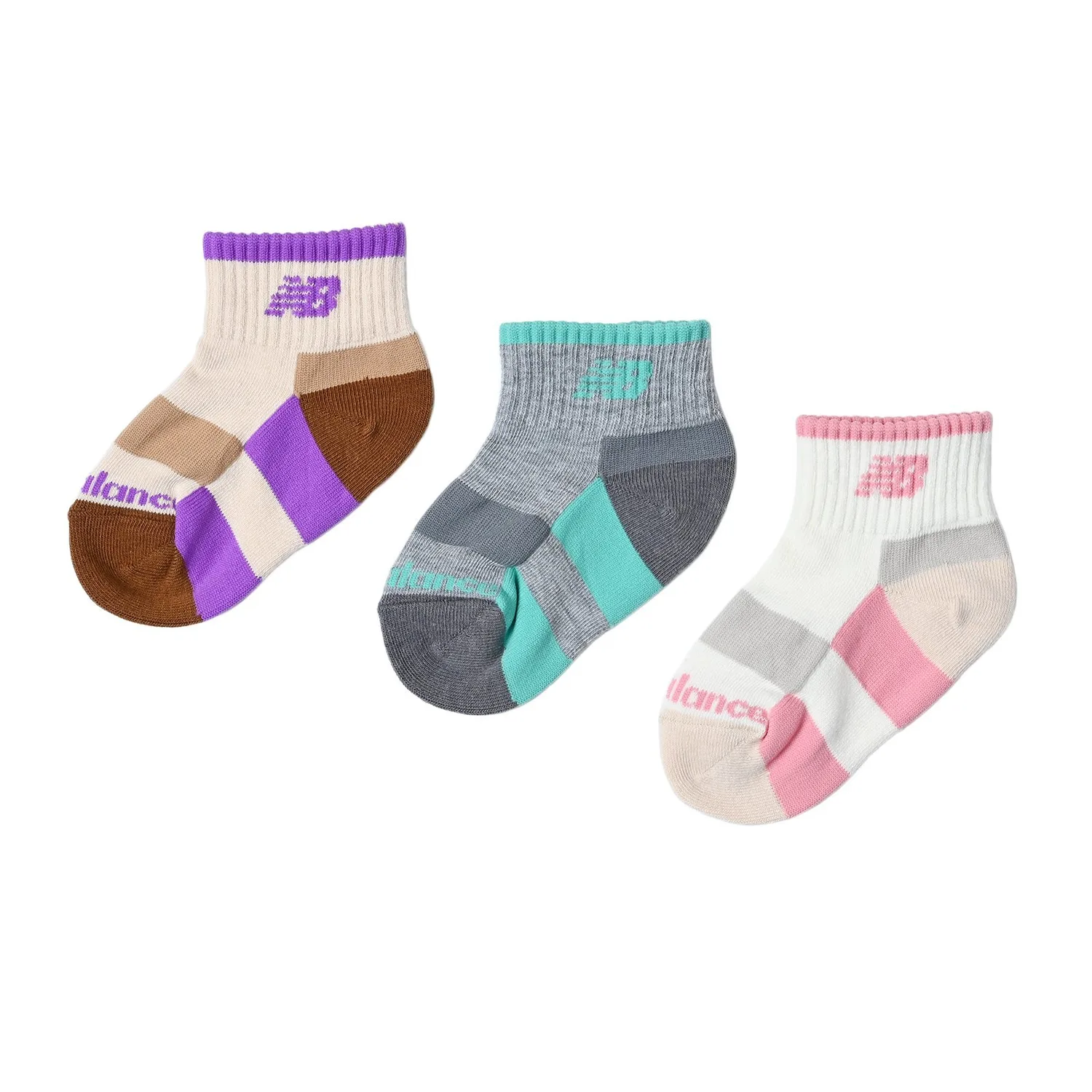 Детские носки 3P New Balance, AS3 Assorted Colors 3
