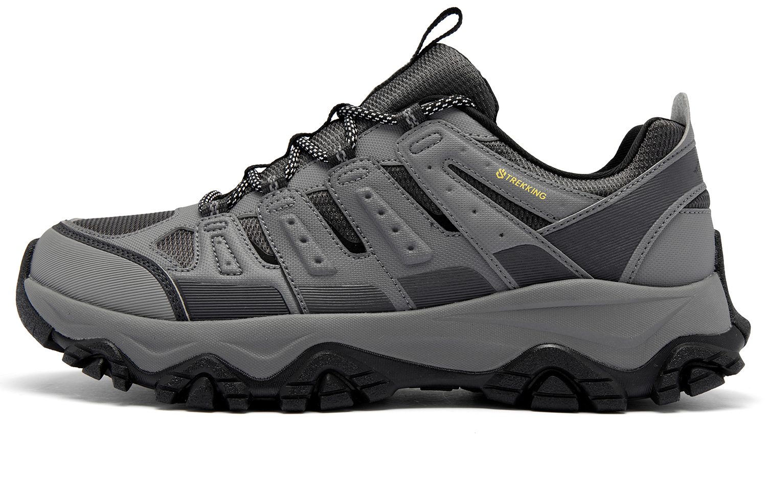 

QIAODAN Мужские беговые кроссовки низкие Lightning Gray, Coal Gray, цвет Lightning Gray, Coal Gray