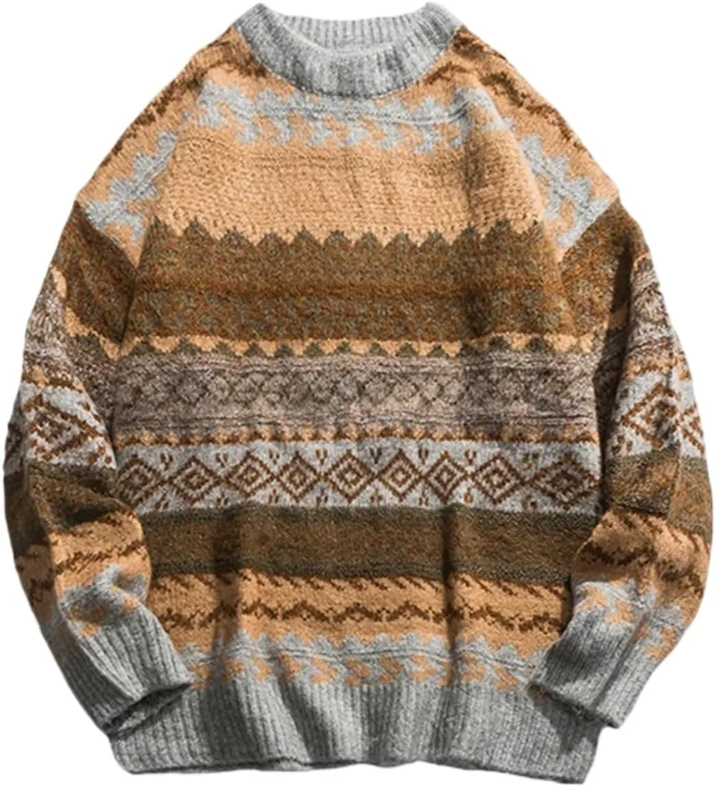 

Мужской свитер в винтажном стиле с полосками Ponitrack