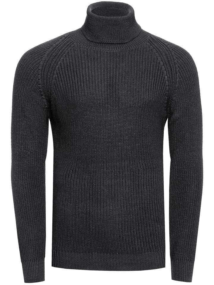 

Водолазка облегающего кроя из толстой пряжи антрацитового цвета Rusty Neal