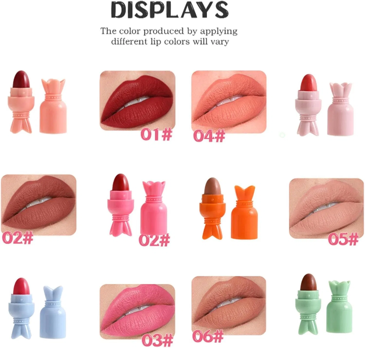 Набор губных помад Sweet Lipstick Set, 6 цветов Generic — фото 4