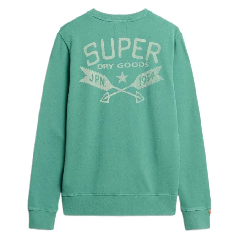 Толстовка Superdry Lo-Fi Outdoor Mono Relaxd, зеленый — фото 2