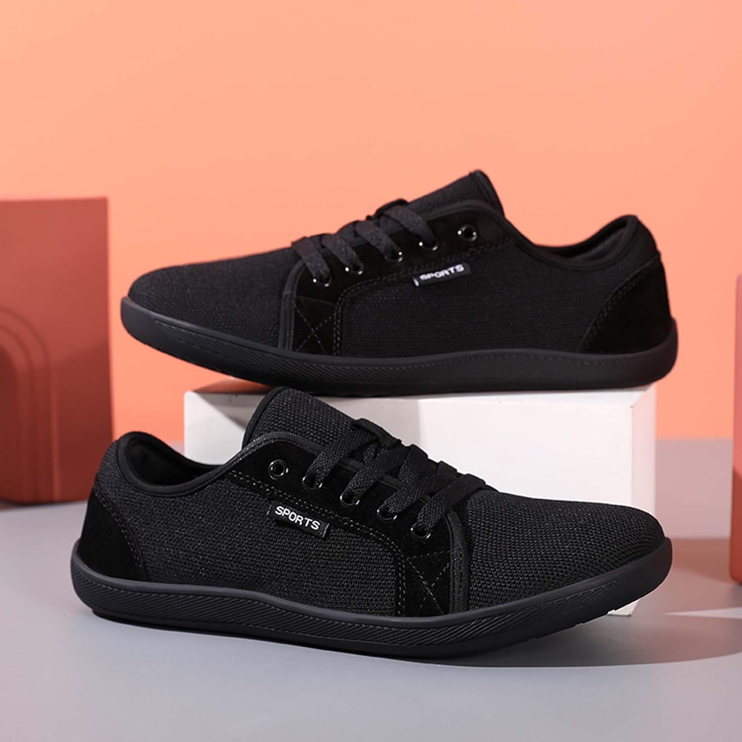 Мужские босоножки Usoway, удобная обувь с широкой передней частью, черный — фото 3