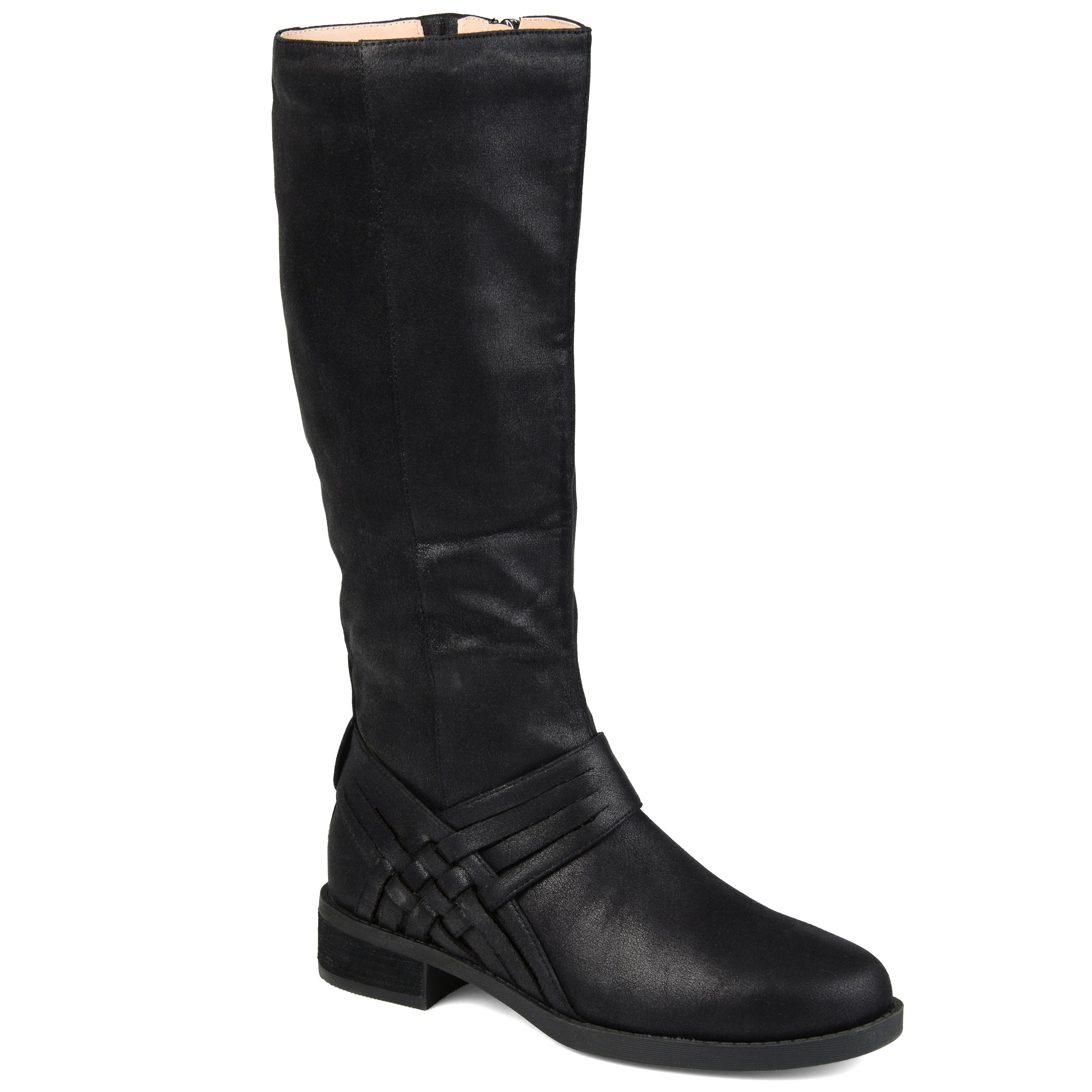 Женские сапоги Meg с широким голенищем Journee Collection, черный