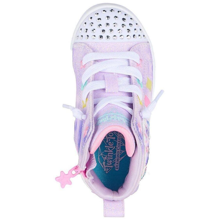 Кроссовки Skechers S Lights-twi-lites 2.0-unico, фиолетовые, детские — фото 2