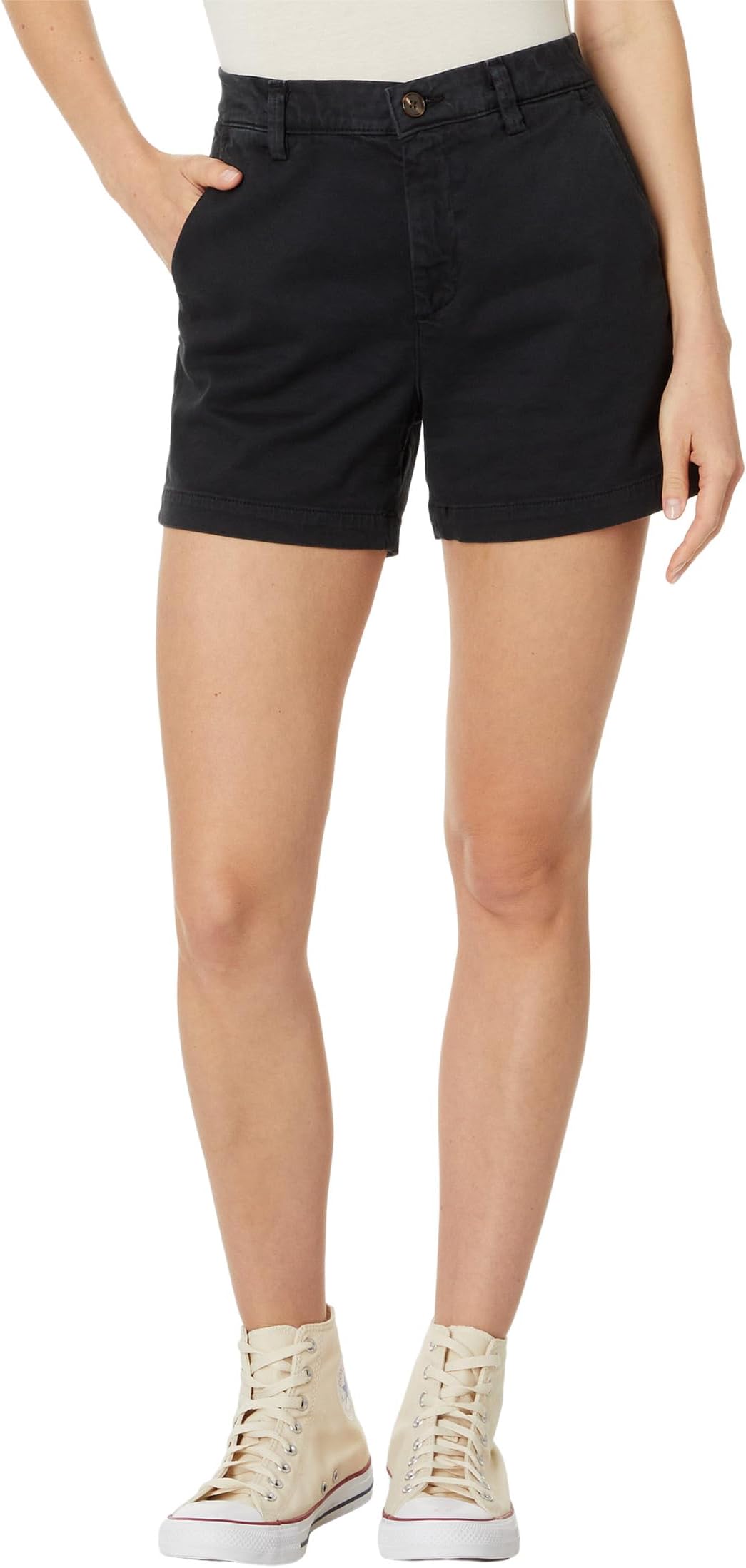 

Шорты AG Jeans Caden High Rise Tailored Trouser Shorts, цвет Sulfur Black