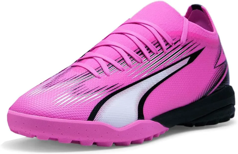 Мужские футбольные бутсы PUMA Ultra Match Turf - розовые, розовый — фото 2
