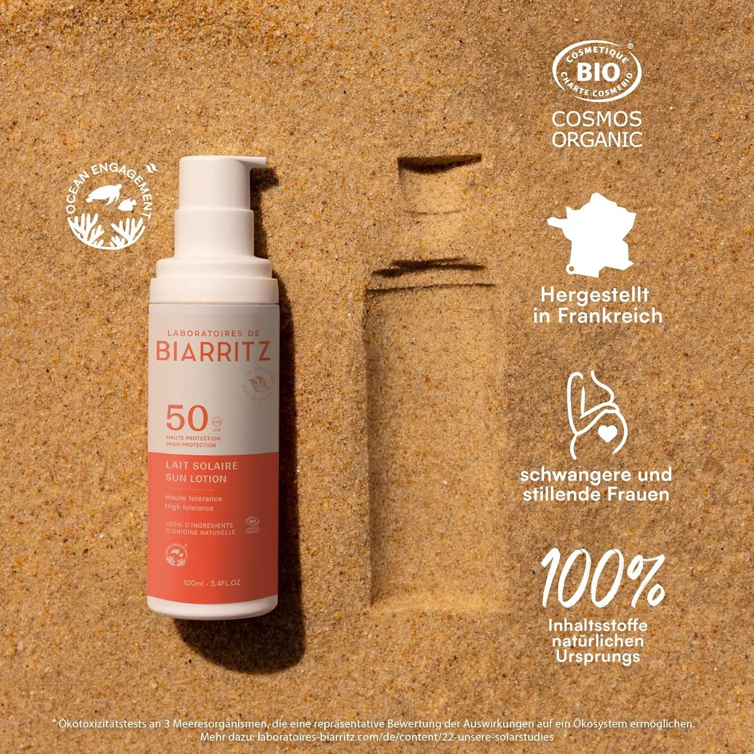 Органический солнцезащитный лосьон SPF50 «Sun Lotion» от Laboratoires de Biarritz Laboratoires De Biarritz — фото 3