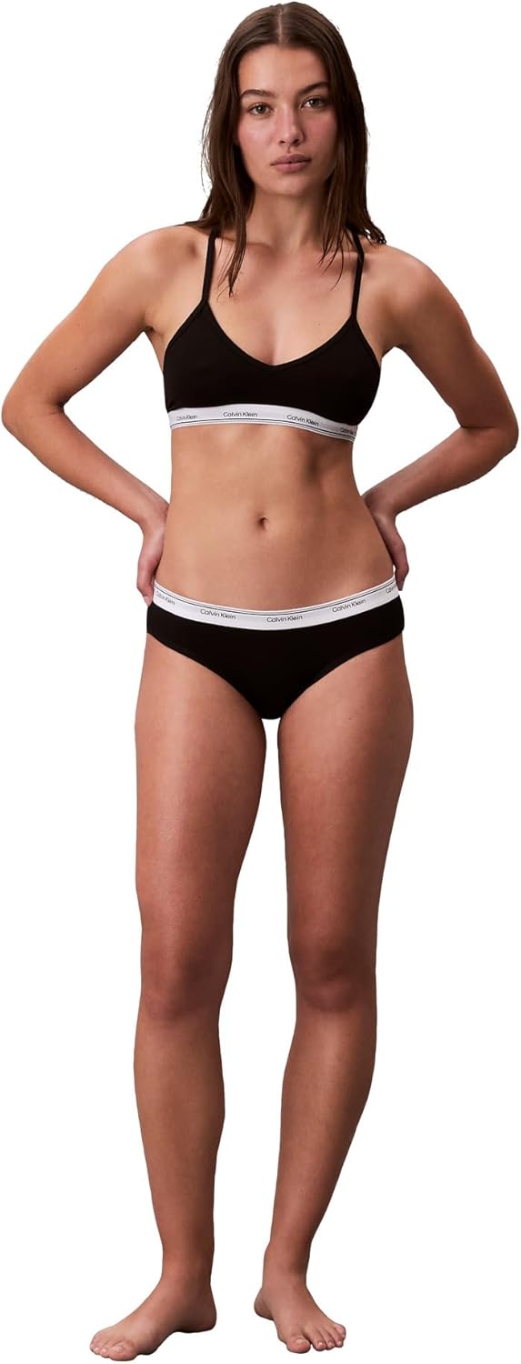 Женские трусики-бикини Calvin Klein Balance из эластичного хлопка, 3 шт. в упаковке, Black/Nymphs Thigh/Obsess — фото 3