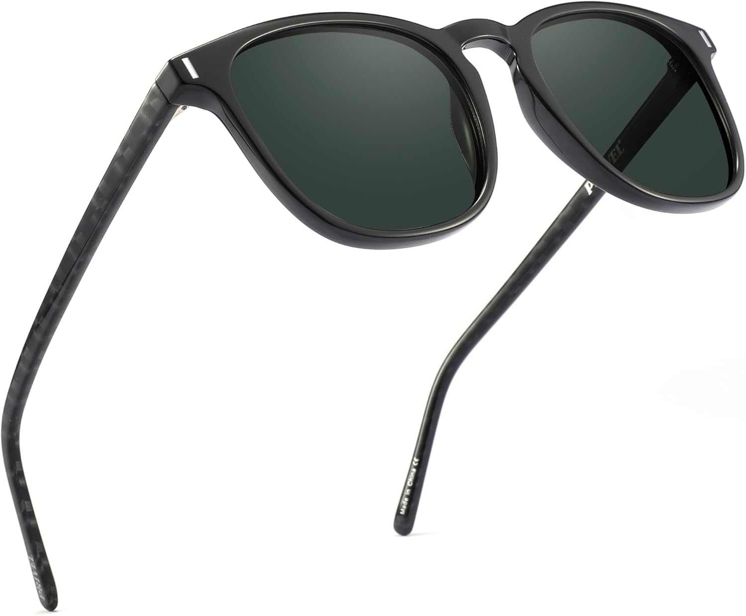 

Солнцезащитные очки размера XXL (очень большие), 159 мм, поляризованные, квадратной и круглой формы, для больших широких голов, мужские, с защитой UV400 PRIVEL, Glossy Black + Carbon Fiber Arm | Polarized Dark Green