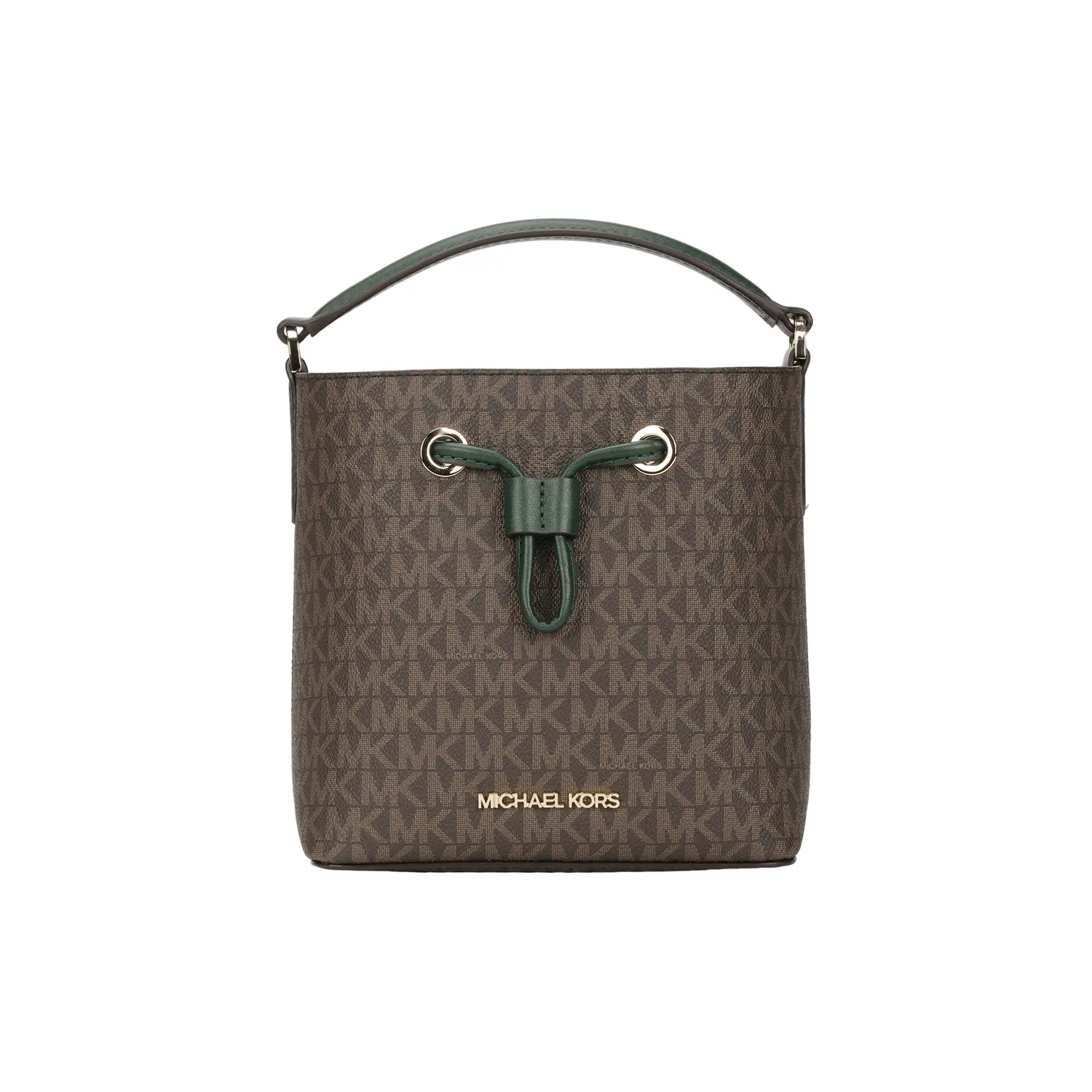 

MICHAEL KORS Сумка-ведро из холста с кожаными деталями