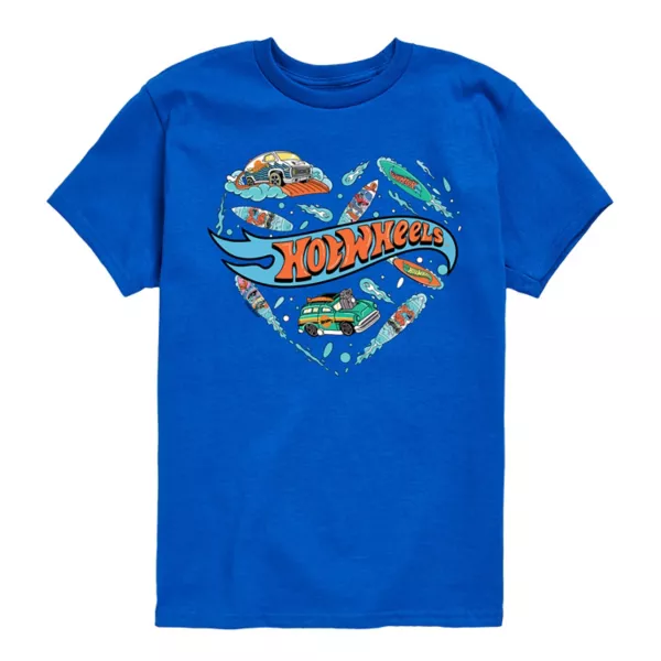 

Футболка с графикой "Серфинг" для мальчиков 8-20 лет Hot Wheels, синий