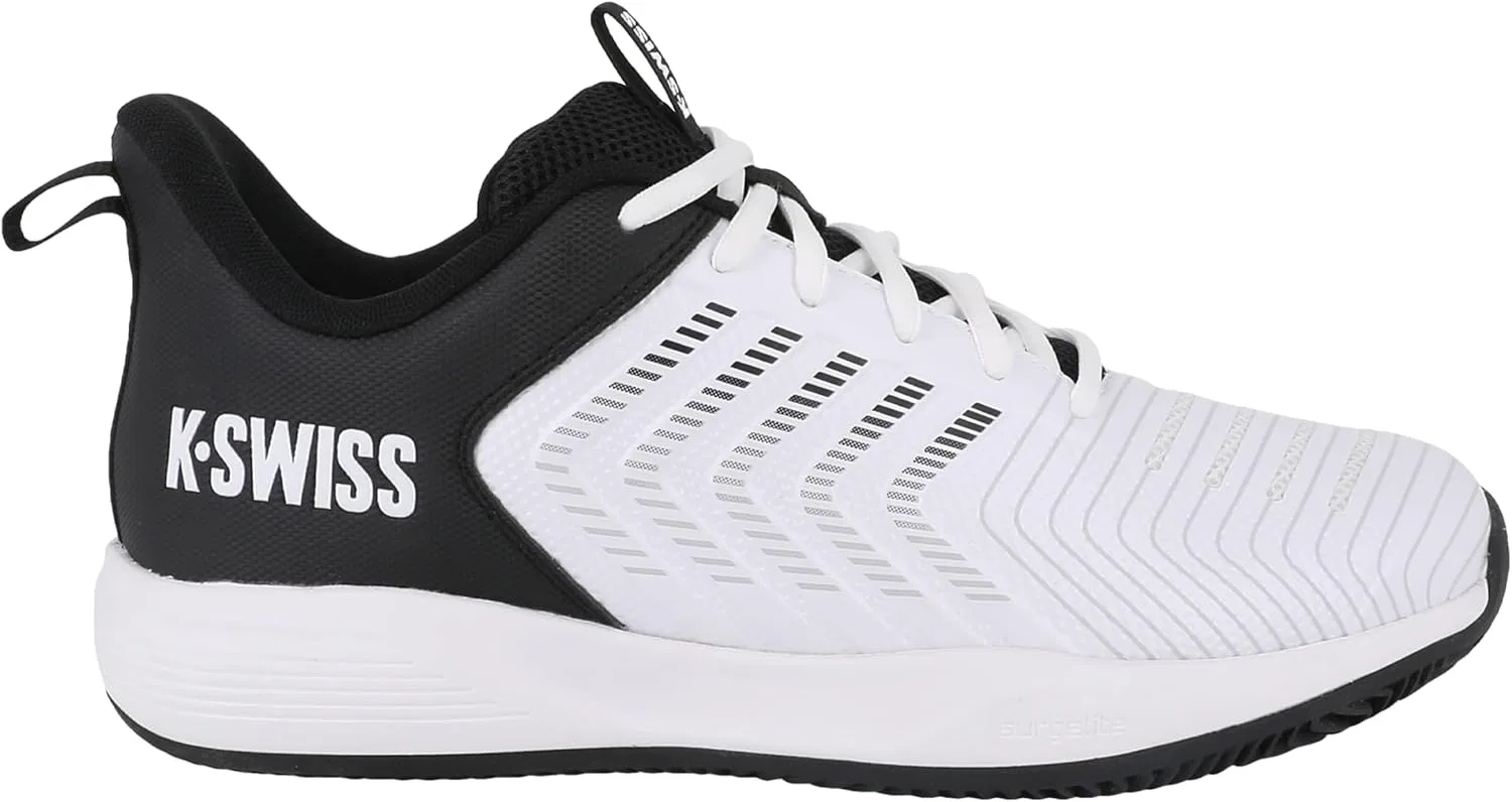 Мужские теннисные кроссовки K-Swiss Ultrashot Light Clay, White Black