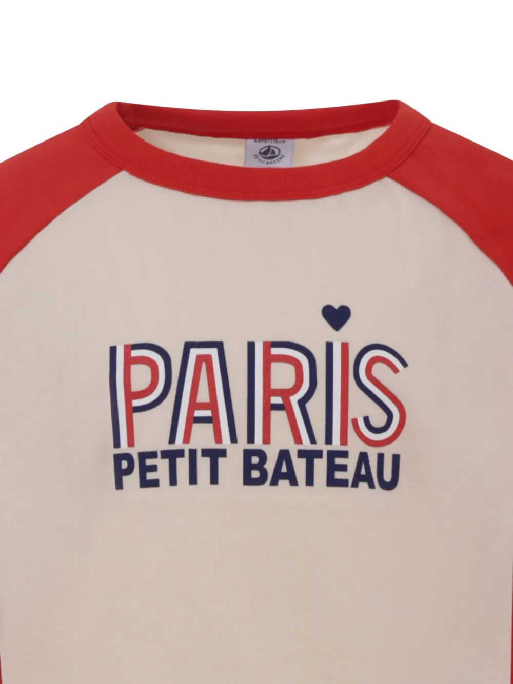 Толстовка с логотипом и рукавами реглан Petit Bateau, нейтральный — фото 3