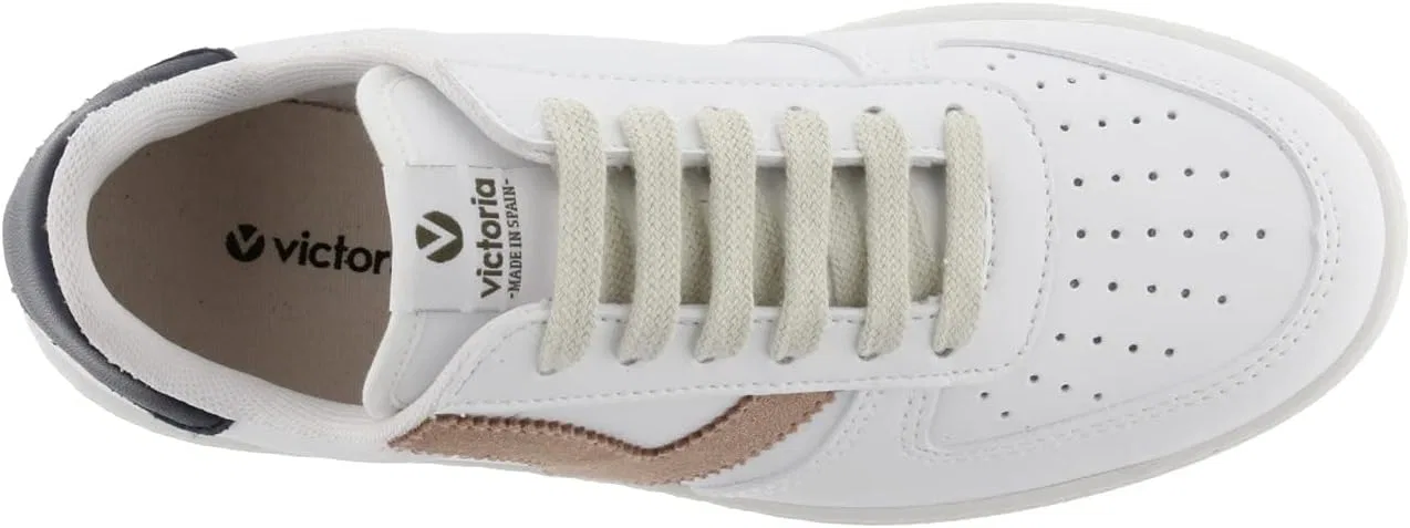 Кроссовки victoria Low-Top Unisex Madrid Leather Effect & Contrast Colour Parts 1258201 for Adults, Cuarzo — фото 4
