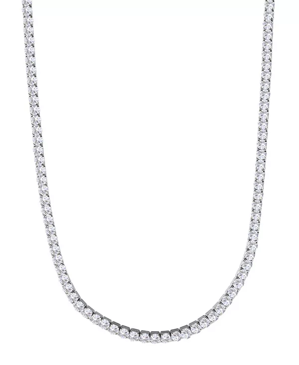 

Серебряное ожерелье с хрустальной теннисной цепочкой 3 мм Adornia, silver