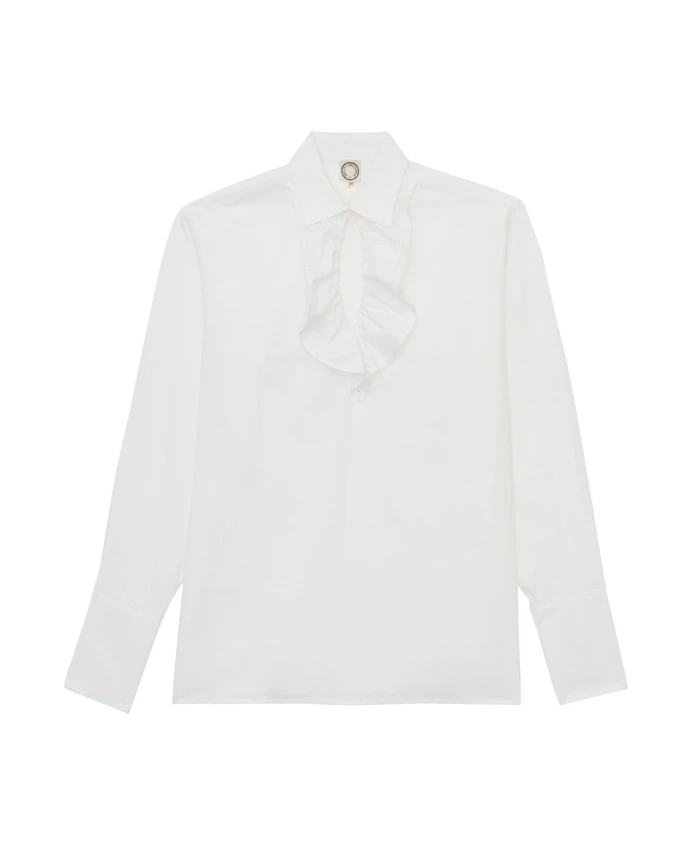 

Хлопковая рубашка Ортис Ines De La Fressange Paris, белый