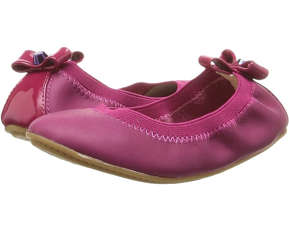 

Балетки Yosi Samra Selma Oil Slick Patent Leather Flat, цвет Raspberry