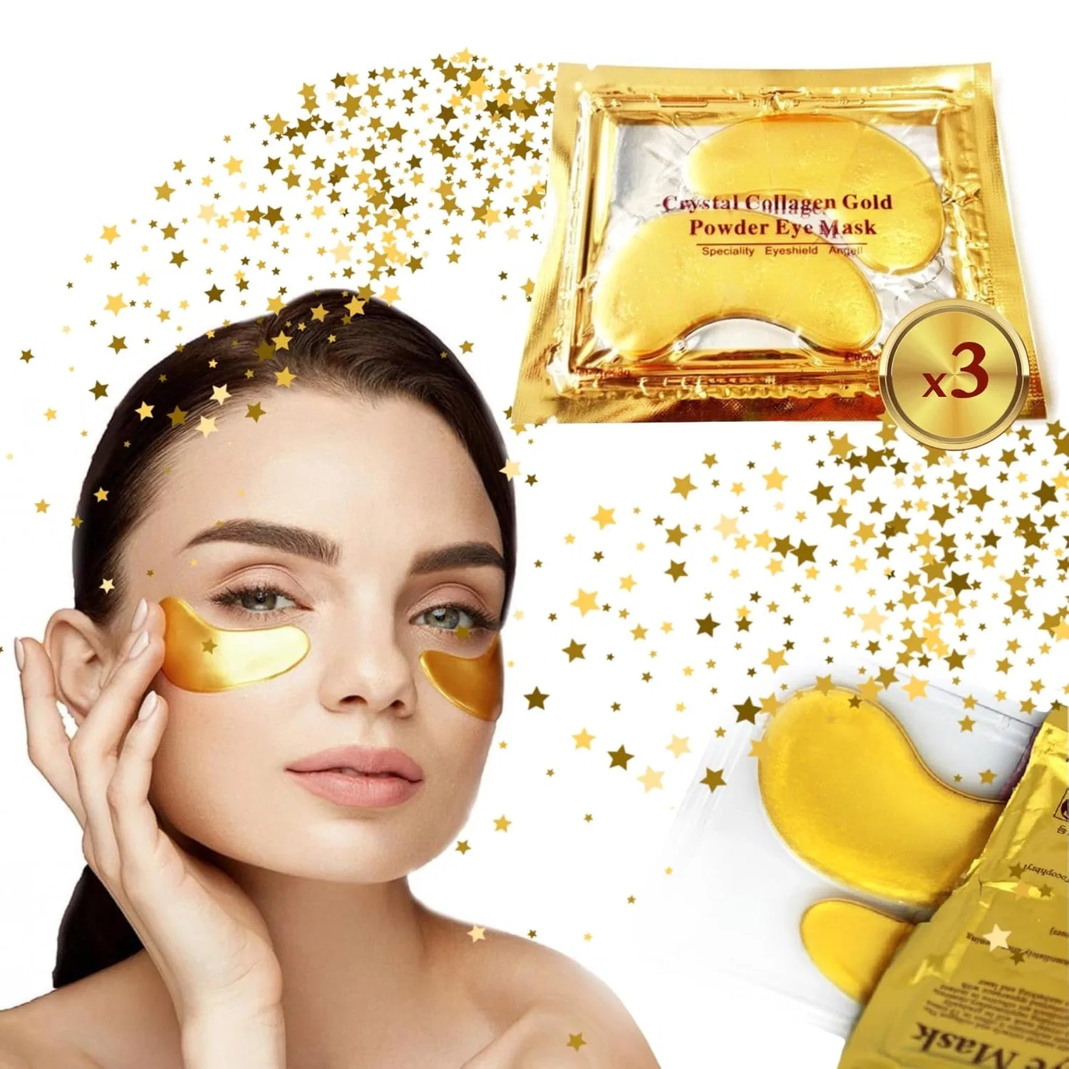 Патчи для глаз с коллагеном и гиалуроновой кислотой P-Beauty, Gold