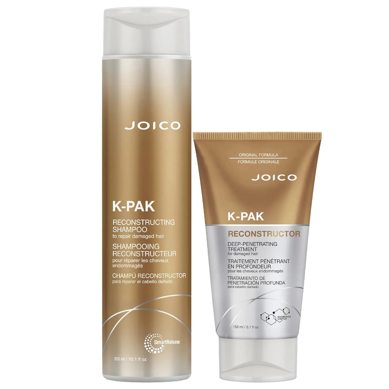 Joico K-PAK Daily Reconstructing Set для поврежденных волос, восстановление блеска, разглаживание и распутывание, устранение статики, с кератином и экстрактом гуаявы