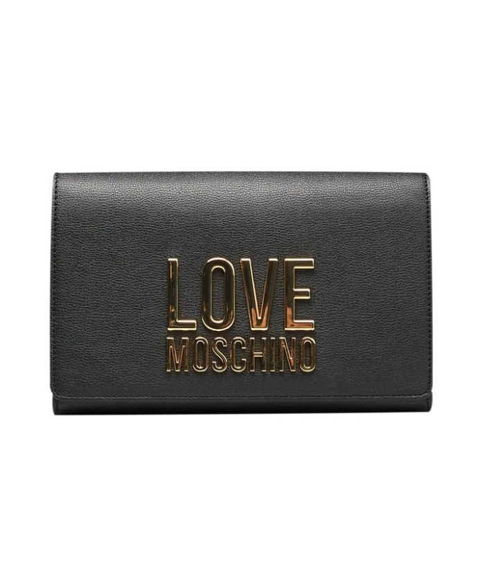 

Сумка через плечо на цепочке с логотипом спереди Love Moschino, черный
