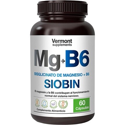 

Бисглицинат магния + B6 (Сиобин) 60 капсул Vermont